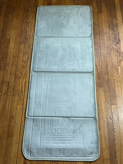 TAPIS DE PRIERE AVEC DOSSIER GRIS