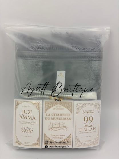 COFFRET KHADIJA GRIS-BLANC