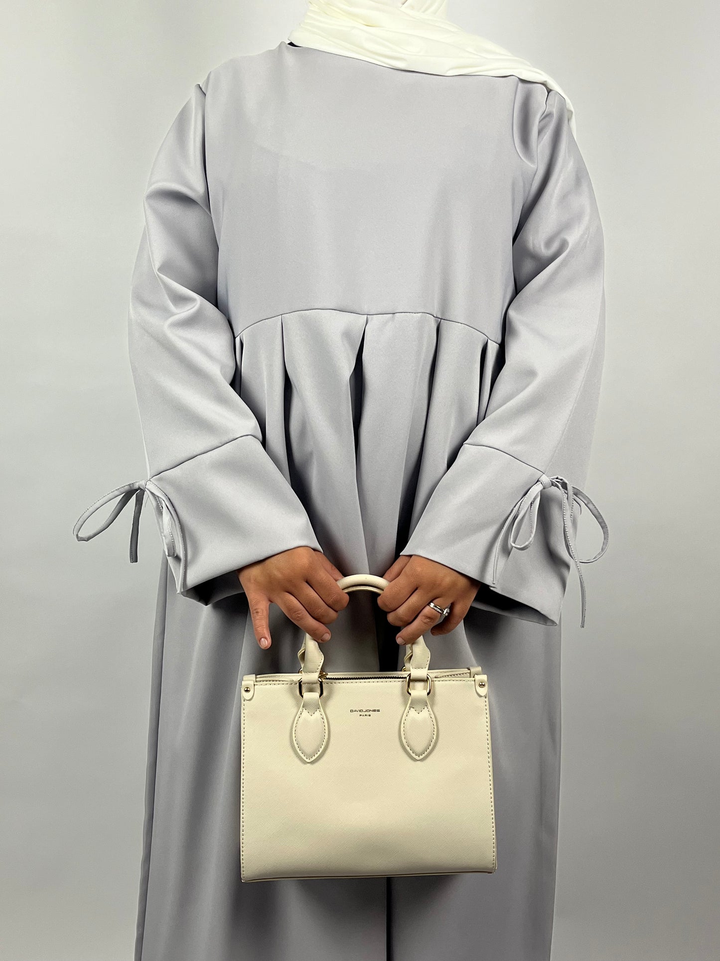 ABAYA GRISE 1 PIECE FATIMA