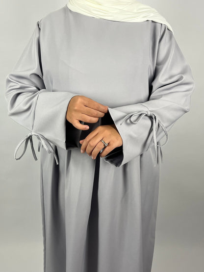 ABAYA GRISE 1 PIECE FATIMA