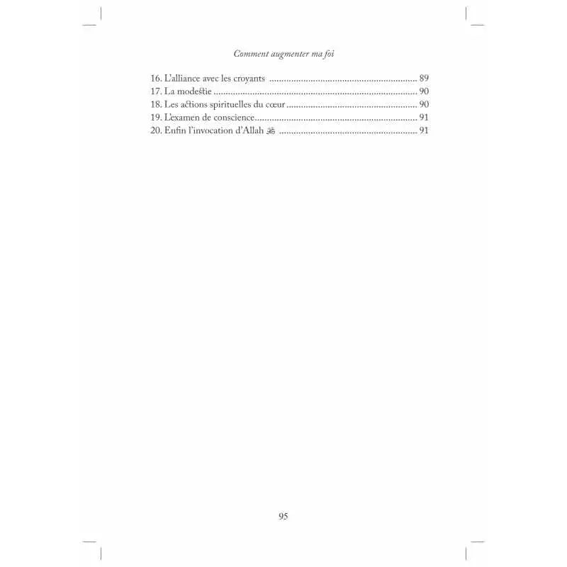 COMMENT AUGMENTER MA FOI - MUHAMMAD SÂLIH AL-MUNAJJID - EDITIONS AL HADITH Ayattboutique