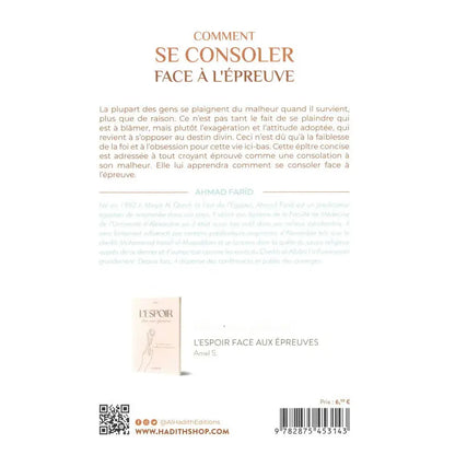 COMMENT SE CONSOLER FACE À L'ÉPREUVE- AL HADITH EDITIONS Ayattboutique