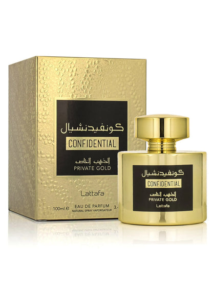 Confidential Private Gold Eau de Parfum 100ml | Parfum Fruité et Boisé Unisex Ayattboutique