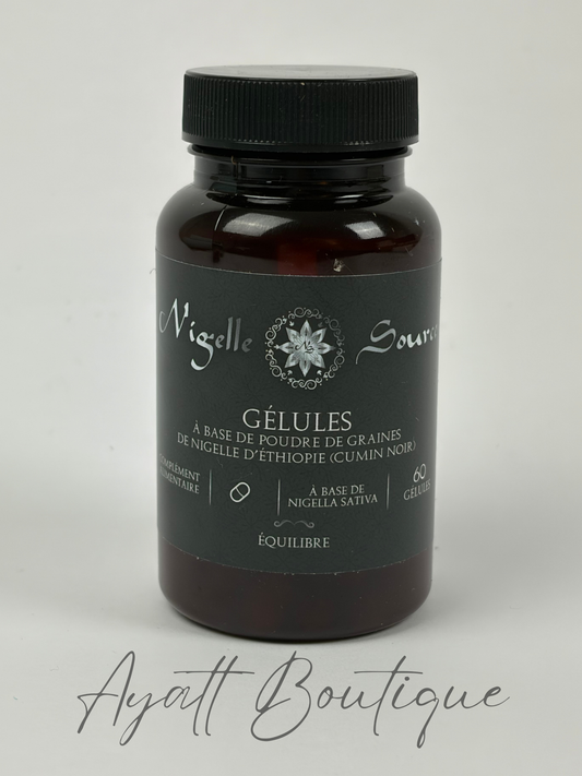 Gélules de Nigelle d’Éthiopie (Habba Sawda) – 60 gélules