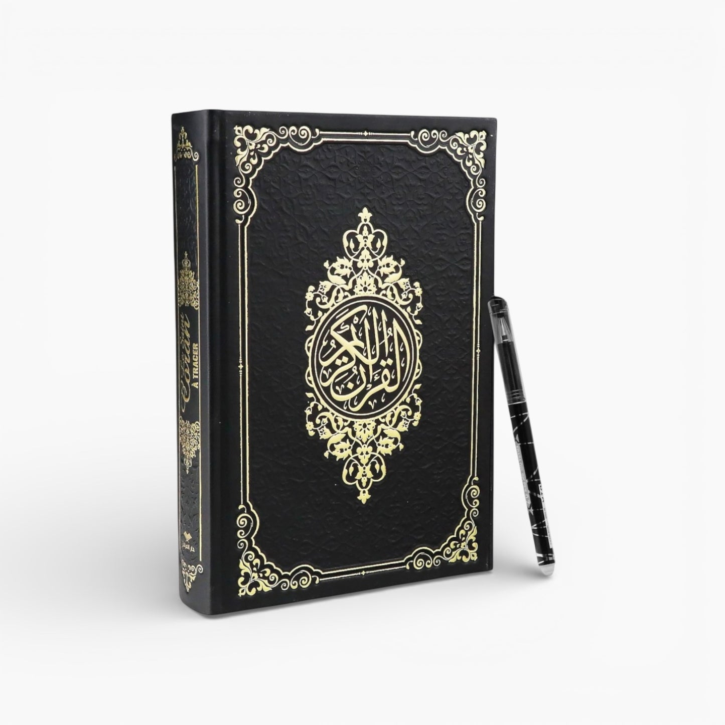 Le Saint Coran à tracer Noir + Stylo gommable