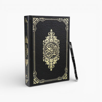Le Saint Coran à tracer Noir + Stylo gommable