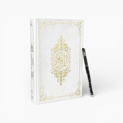 Le Saint Coran à tracer Blanc + Stylo gommable