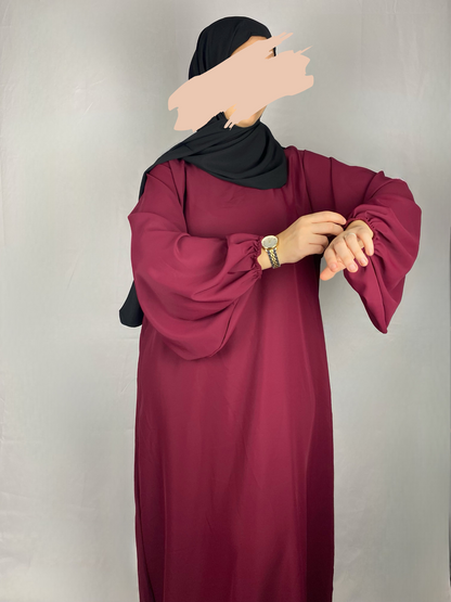 ABAYA HAFSA ROUGE