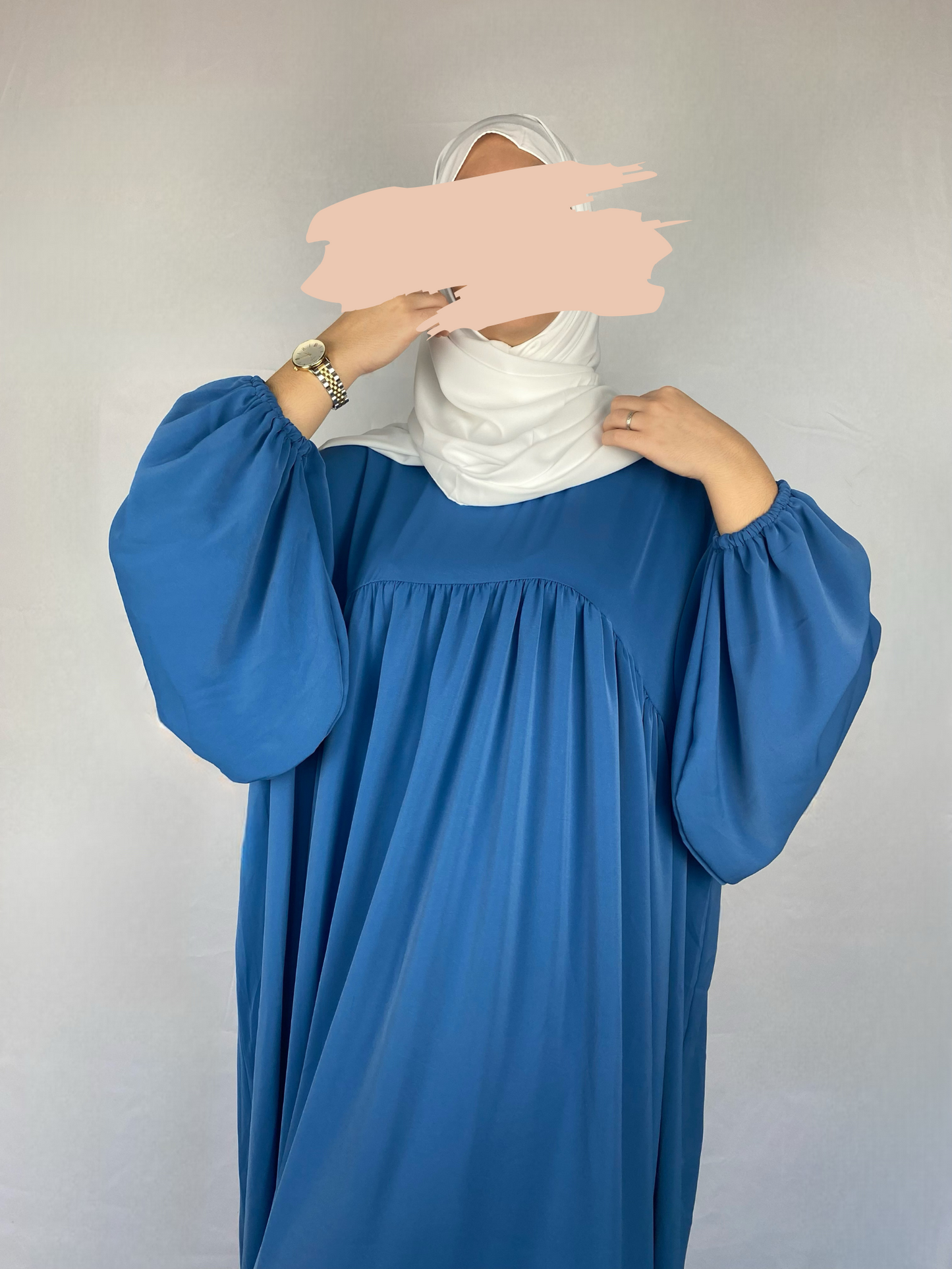 ABAYA SAFIYA BLEU Ayattboutique