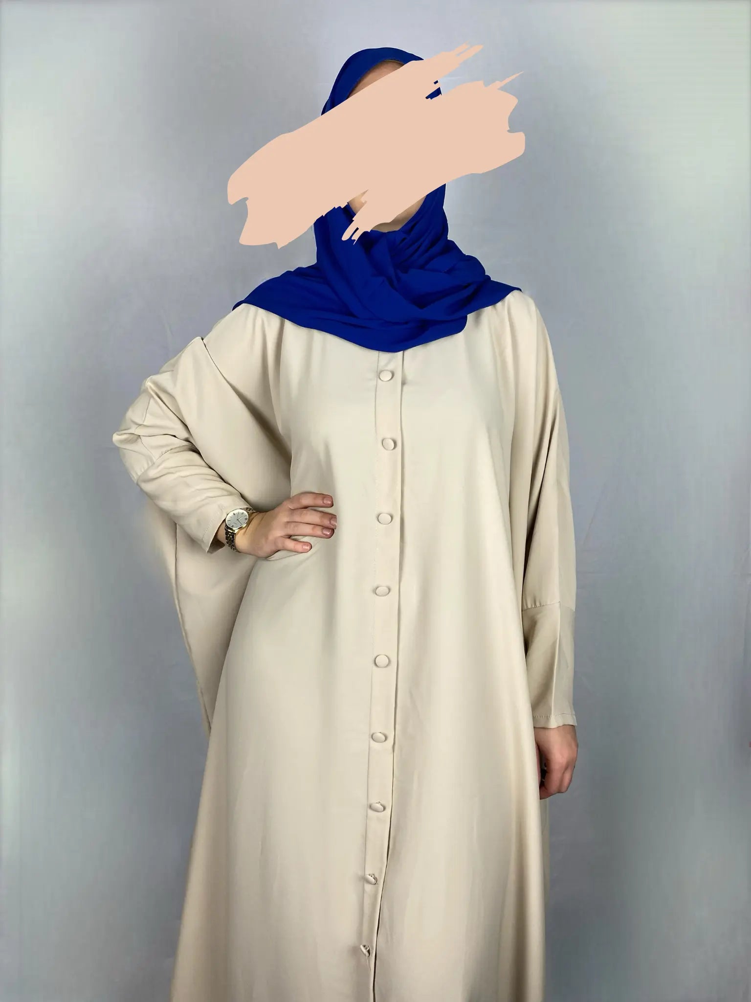 ABAYA ZAYNED BEIGE CLAIR Ayattboutique