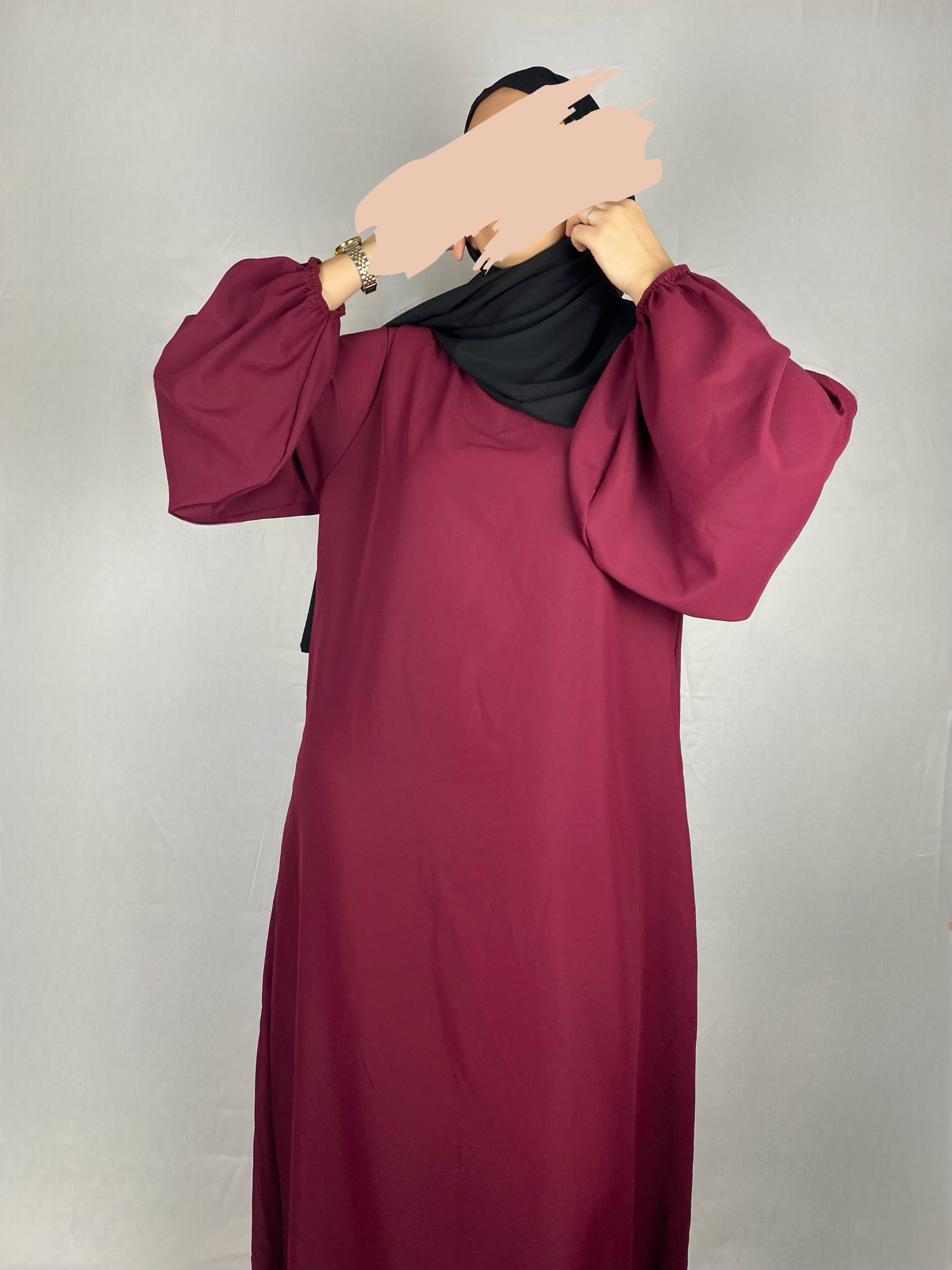 ABAYA HAFSA ROUGE Ayattboutique