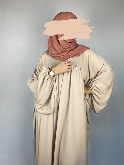 ABAYA SAFIYA BEIGE CLAIR