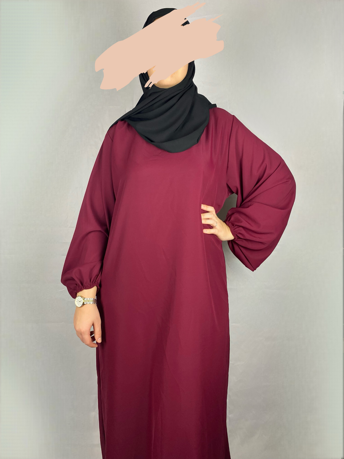 ABAYA HAFSA ROUGE Ayattboutique