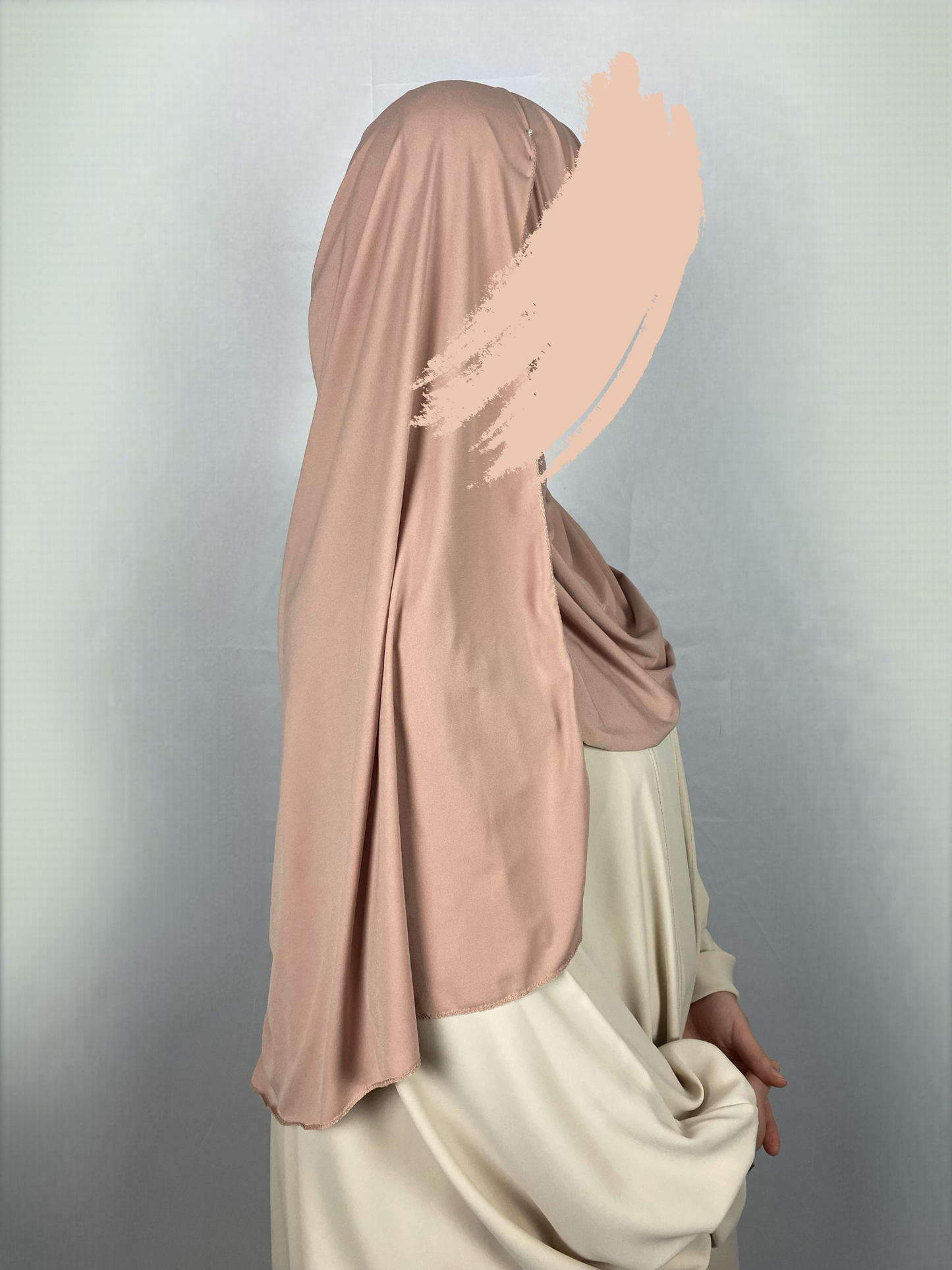 Hijab Jersey Premium beige rosé Ayattboutique