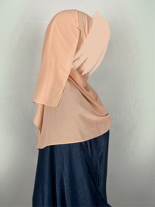 Hijab mousseline Rose Hibiscus