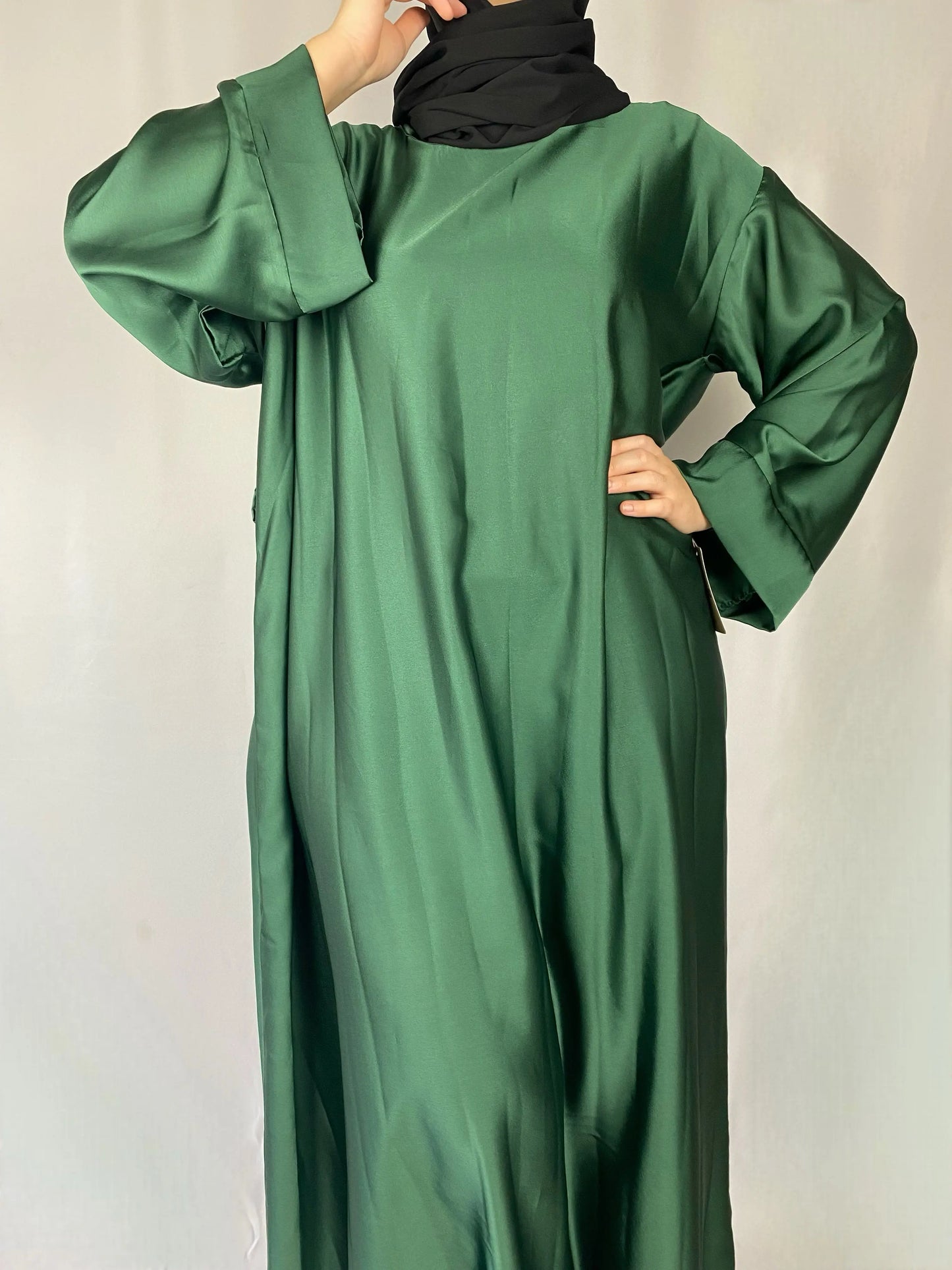 ABAYA SARAH VERT Ayattboutique