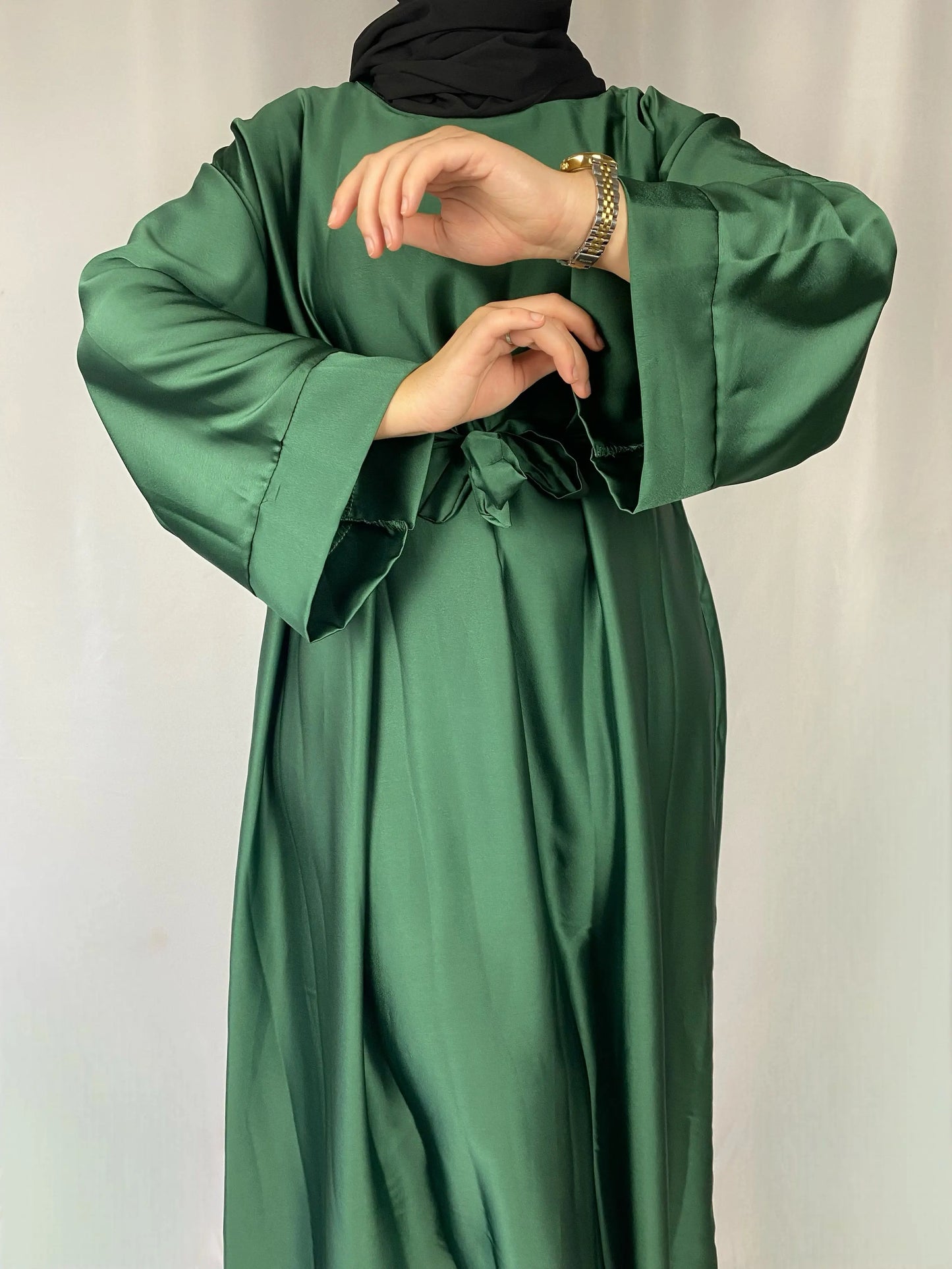 ABAYA SARAH VERT Ayattboutique