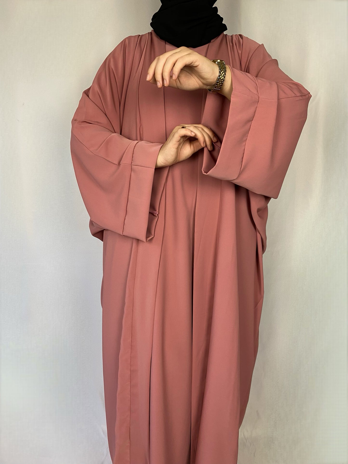 ABAYA 2 PIECES HIND ROSE