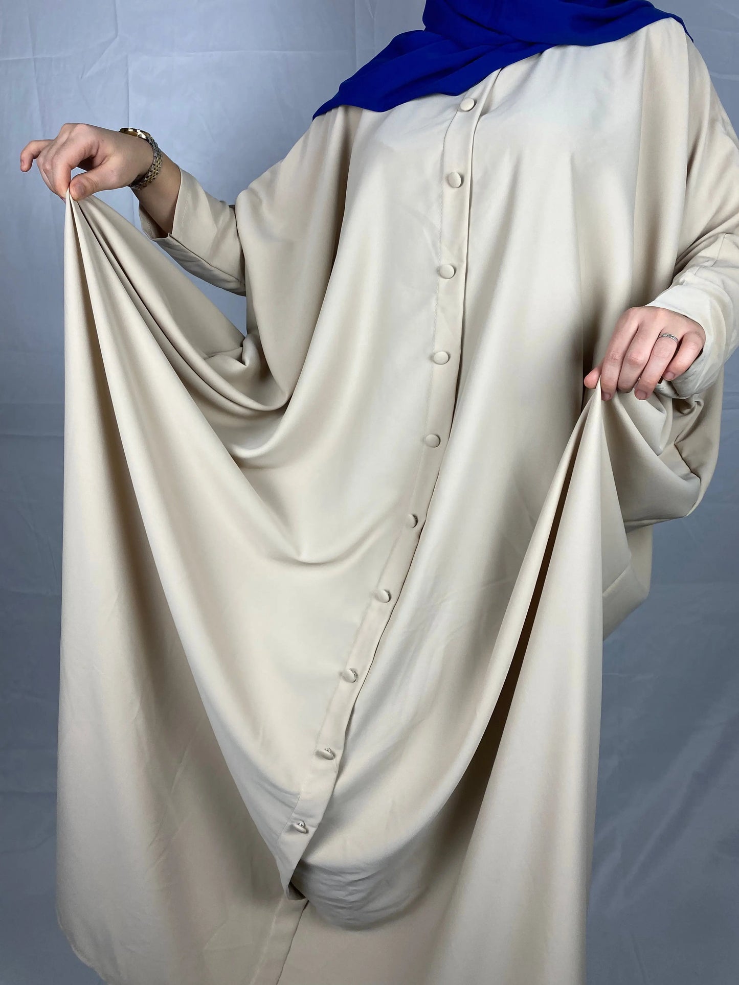 ABAYA ZAYNED BEIGE CLAIR Ayattboutique