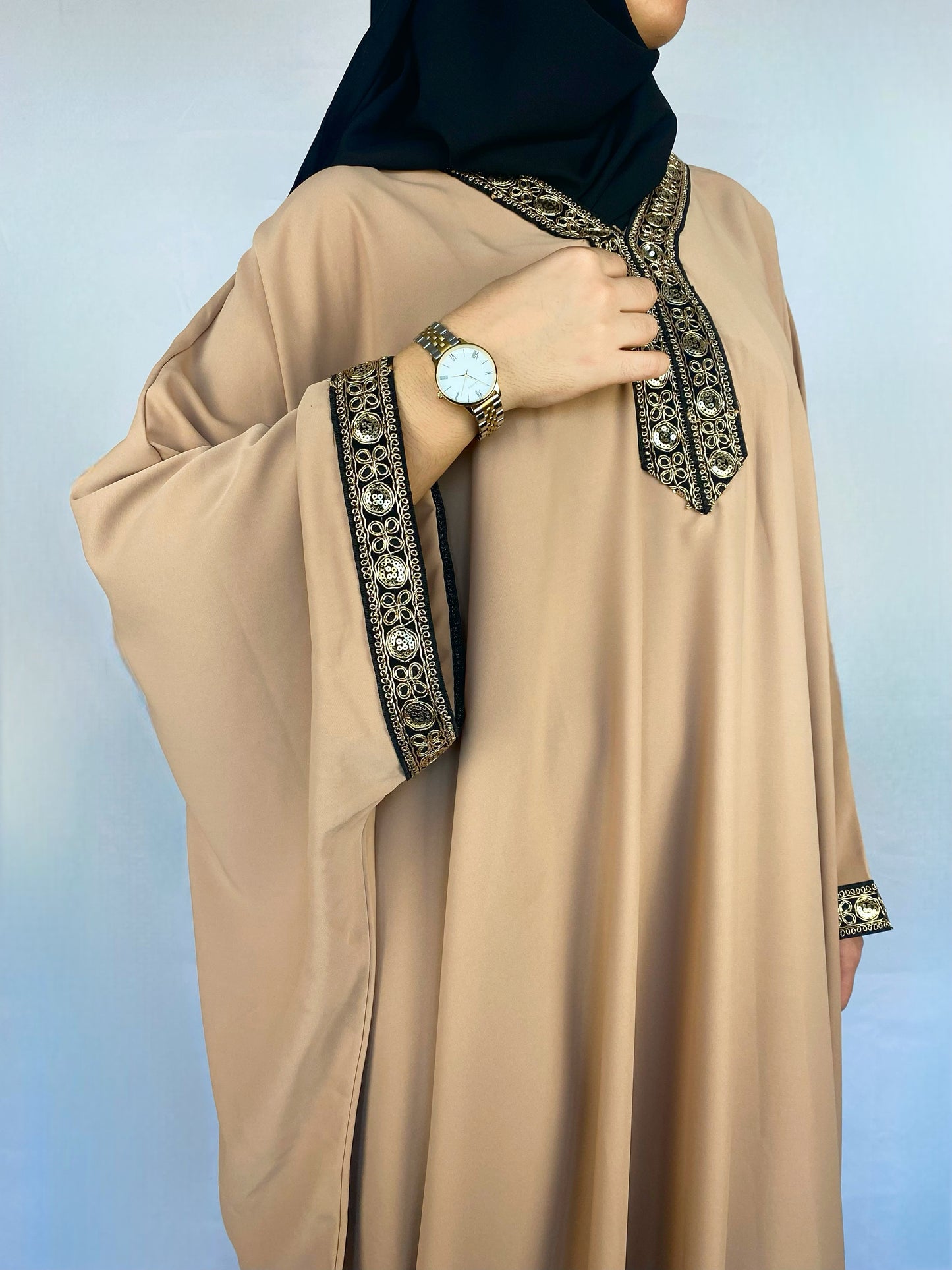 ABAYA MAÏSSA BEIGE