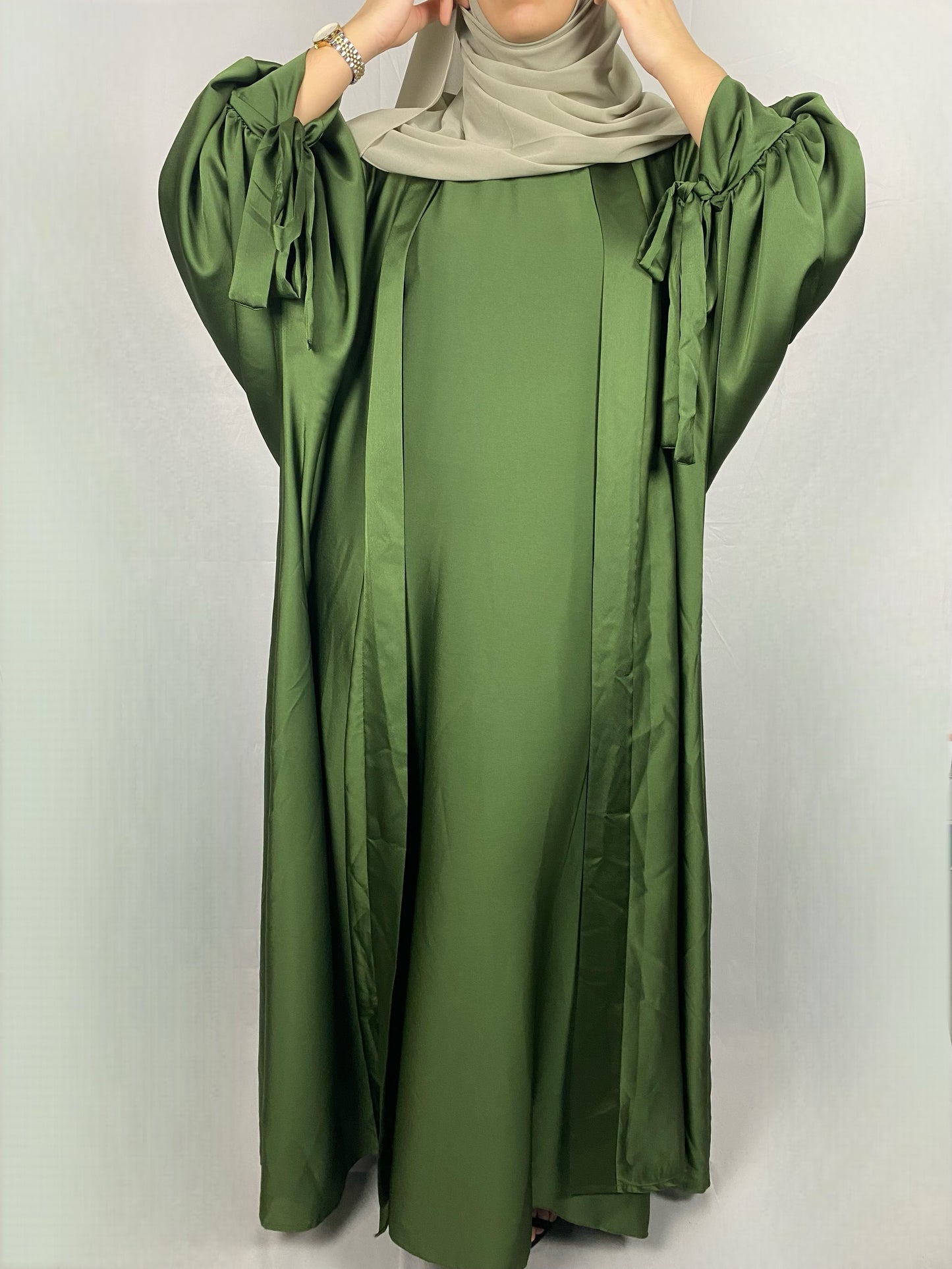 ABAYA 2 PIÈCES SAFIA VERTE