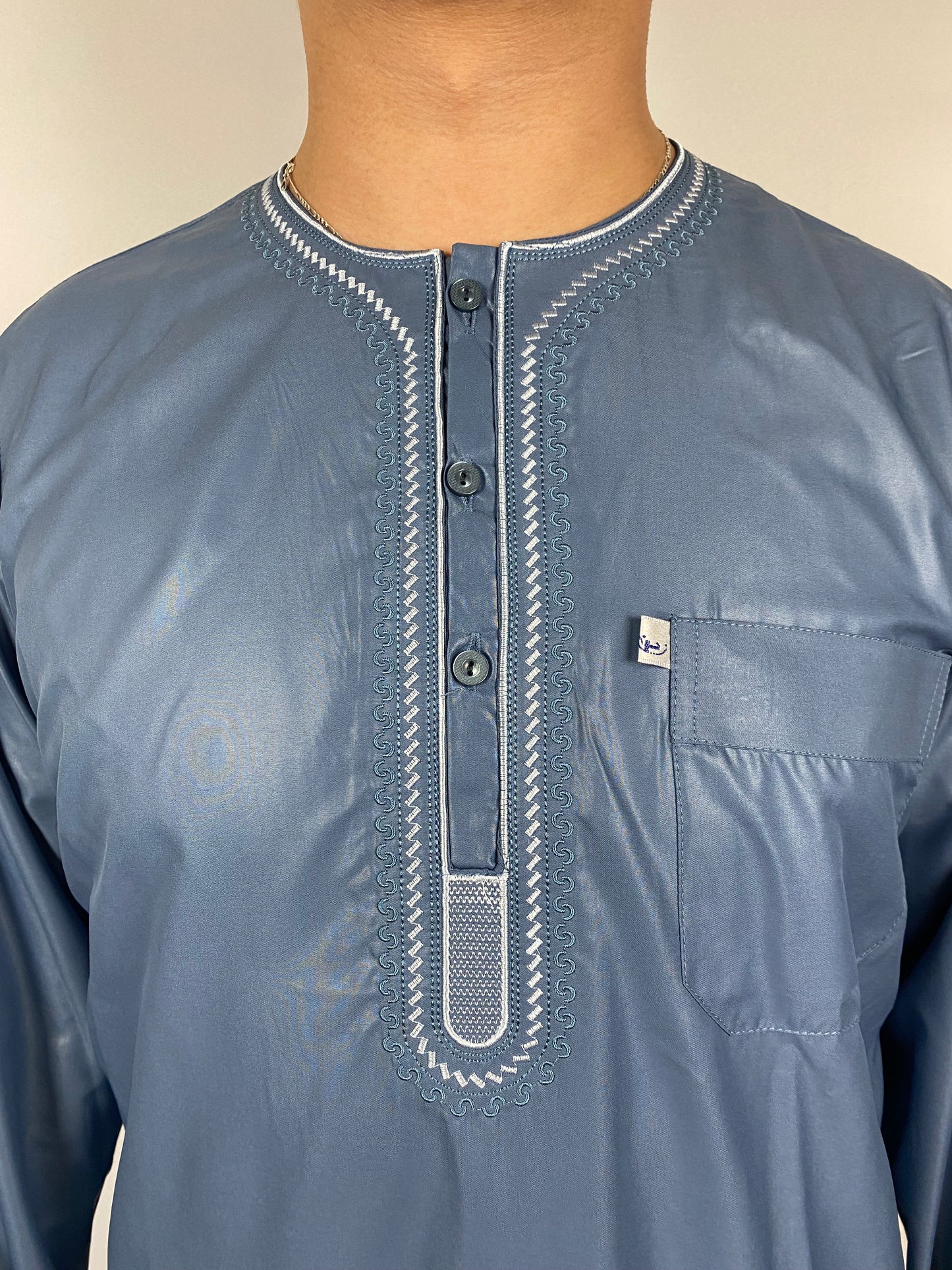 QAMIS JAMIL BLEU Ayattboutique