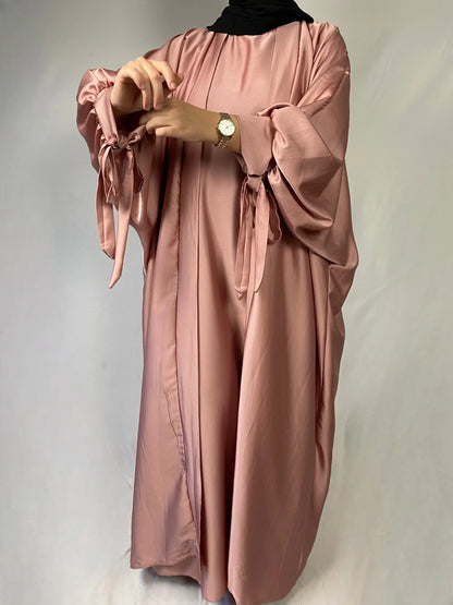 Abaya Marron Glacé - Abaya Kimono Élégant - Ayattboutique