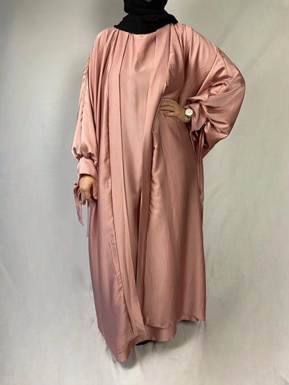 Abaya Marron Glacé - Abaya Kimono Élégant - Ayattboutique