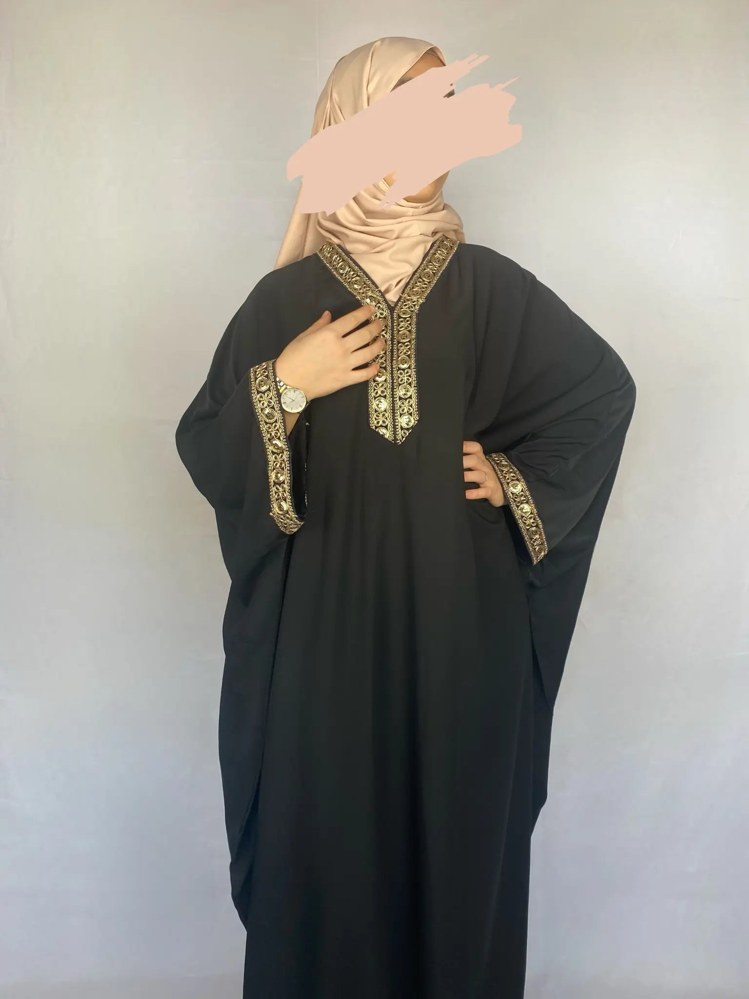 ABAYA MAÏSSA NOIR Ayattboutique