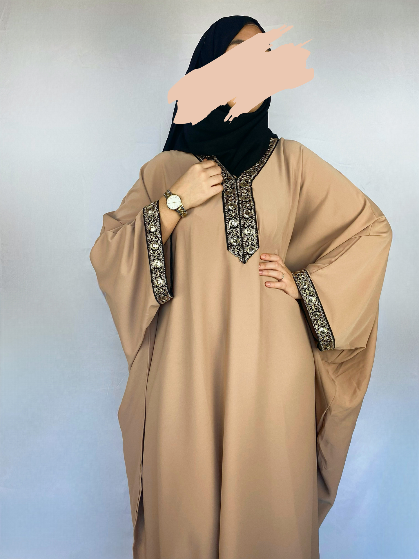 ABAYA MAÏSSA BEIGE Ayattboutique