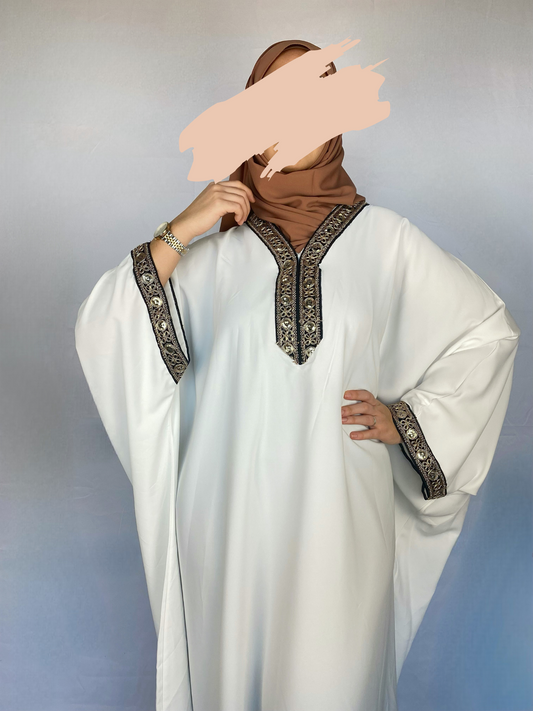 ABAYA MAÏSSA BLANC