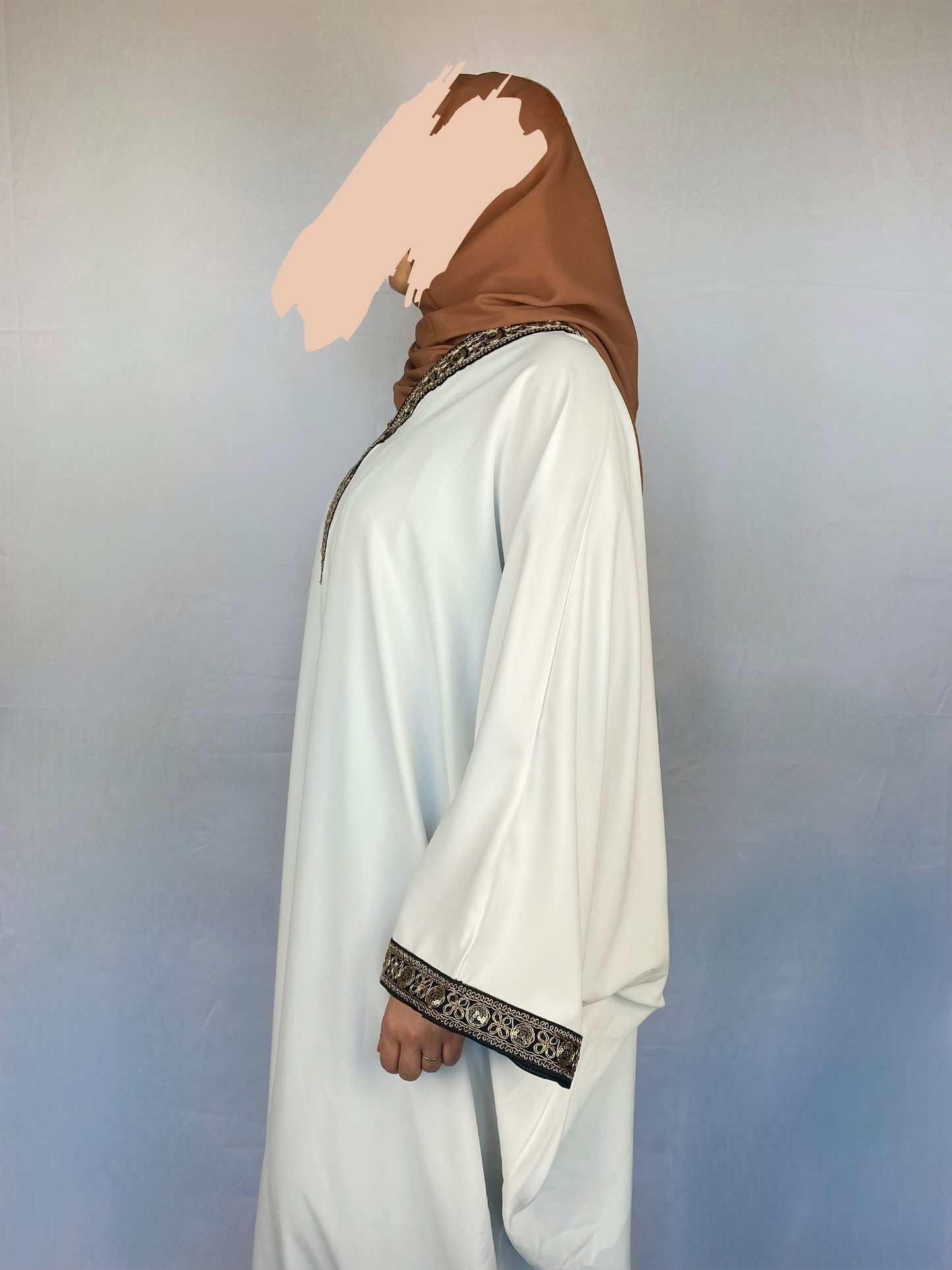 ABAYA MAÏSSA BLANC Ayattboutique