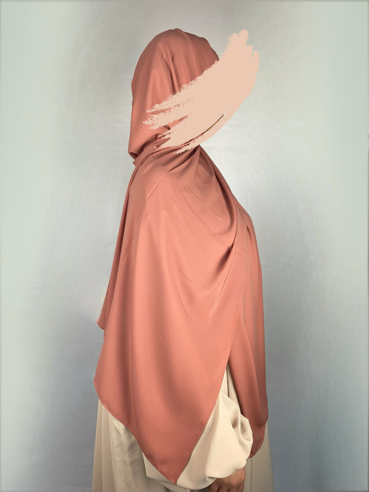 Hijab soie de Médine rose balais - Ayattboutique