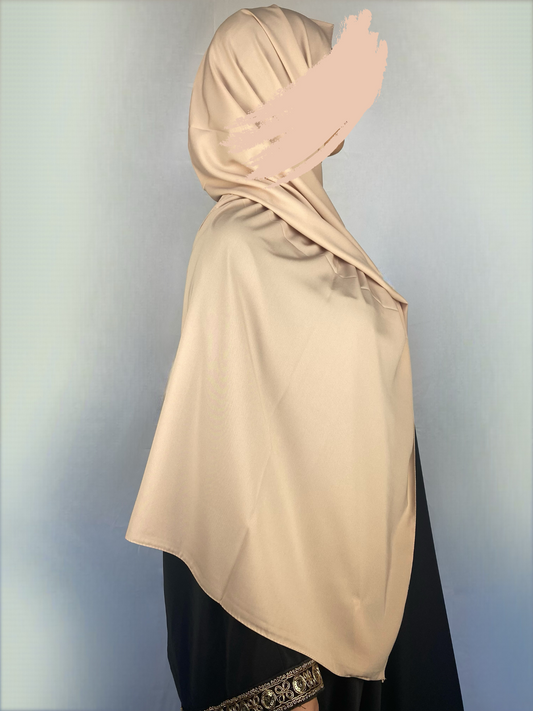 Hijab soie de Médine rose thé - Ayattboutique